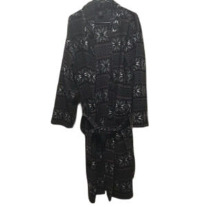Faded Glory Robe One Size Fits All Black, Red and Gray Colored